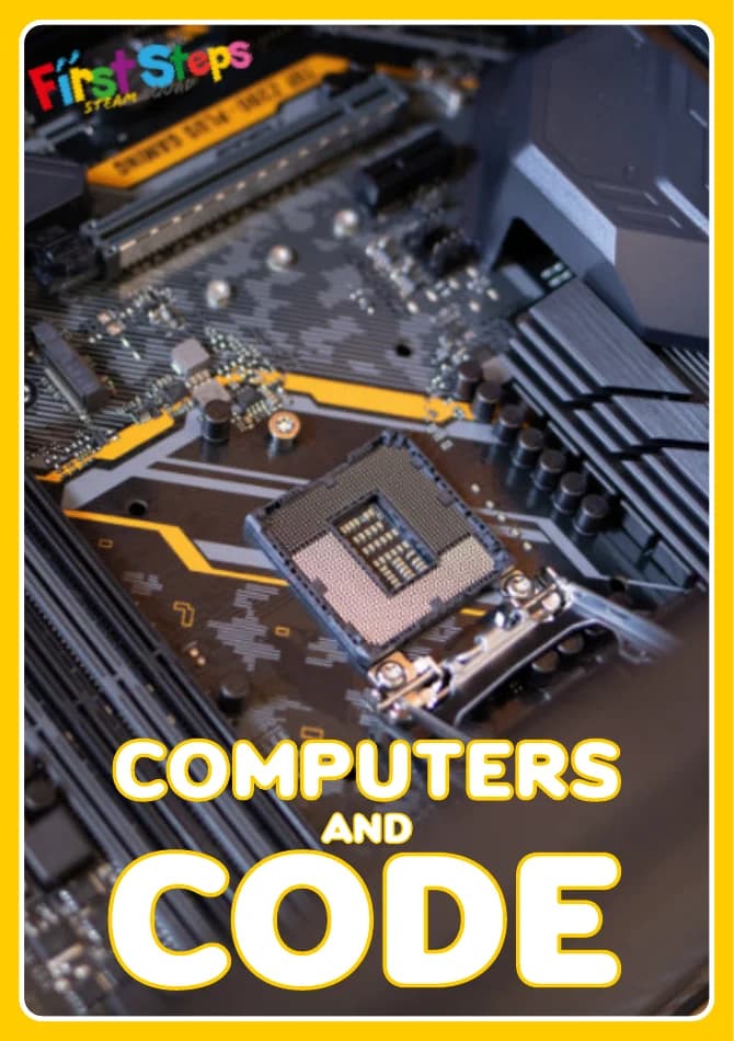 Computers and Code — actual First Steps student book cover