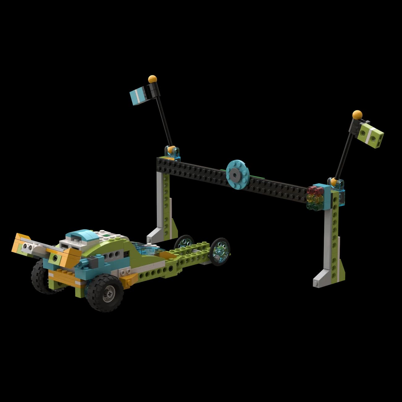 Original LEGO 45300 SpeedBot course model