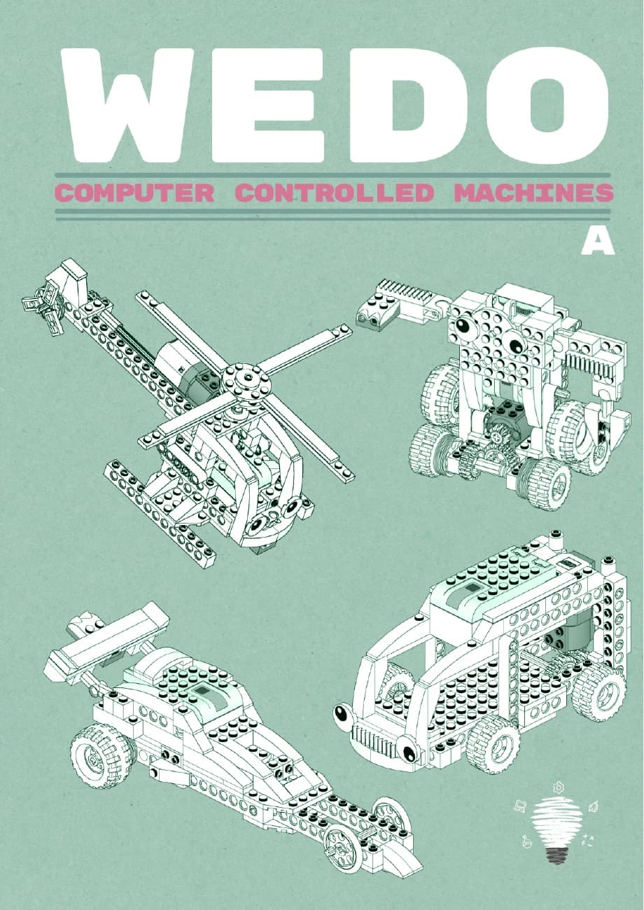 Original STEAM SQUAD CCM Book A cover with SmartBot, BusBot, SpeedBot and FlyBot