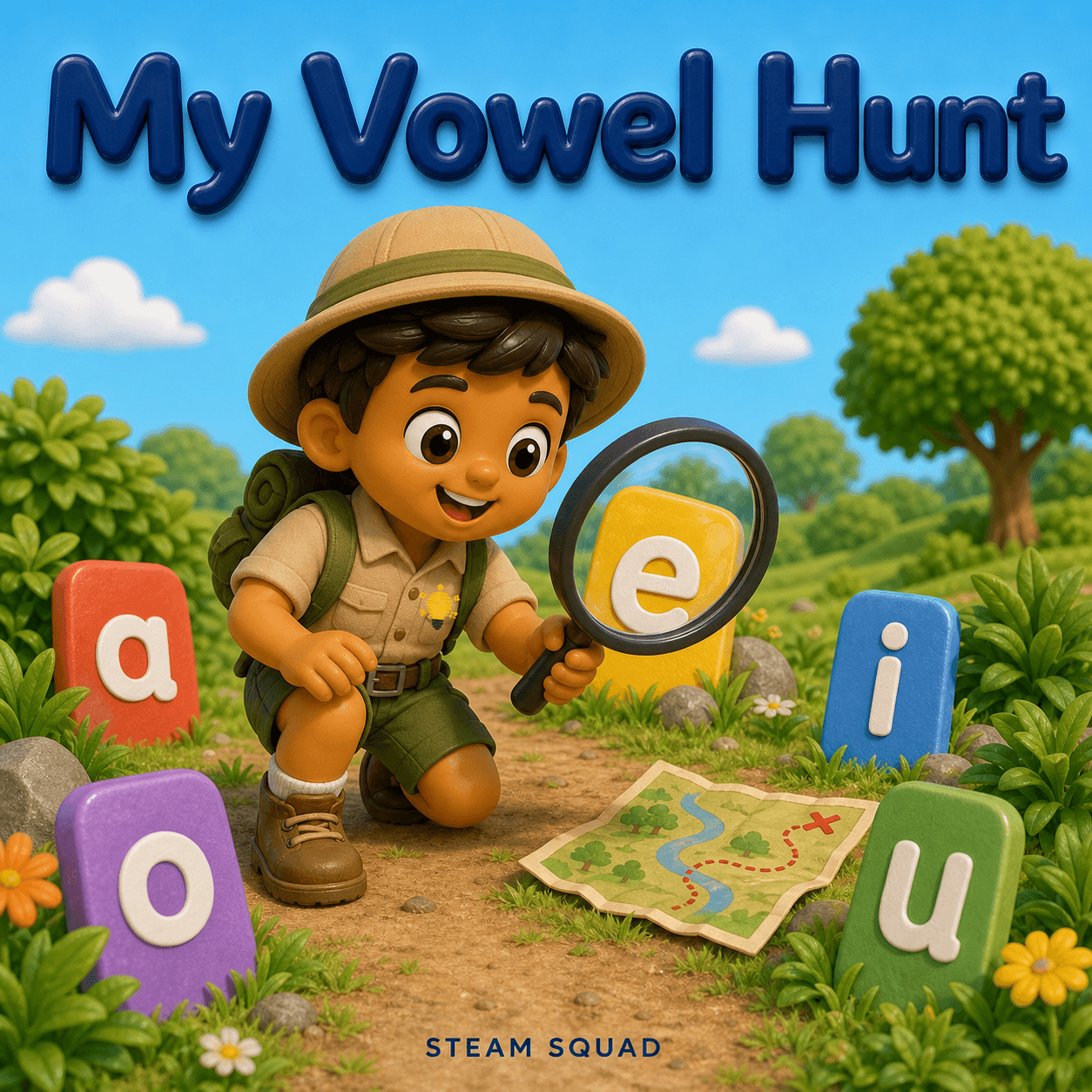 My Vowel Hunt — STEAM SQUAD English reader cover