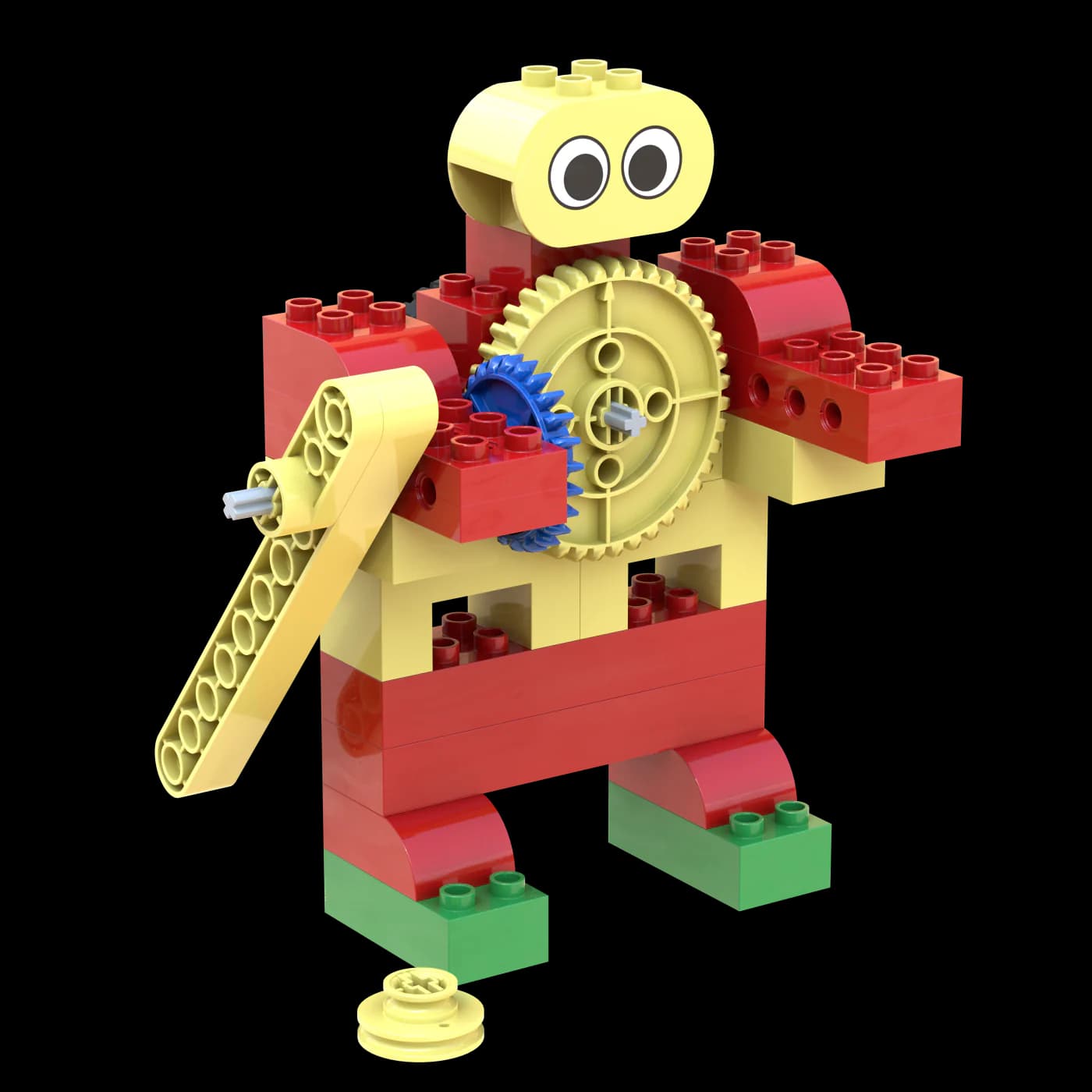 Official LEGO Hockey Player model with a large central gear